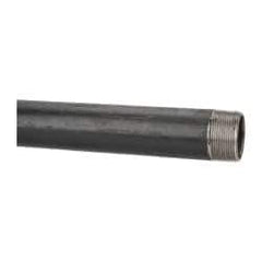 B&K Mueller - Schedule 40, 1-1/2" Diam x 24" Long Steel Black Pipe Nipple - Threaded - USA Tool & Supply