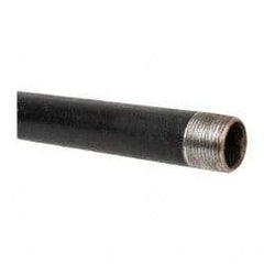 B&K Mueller - Schedule 40, 1" Diam x 30" Long Steel Black Pipe Nipple - Threaded - USA Tool & Supply