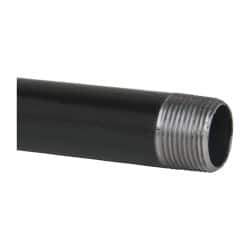 B&K Mueller - Schedule 40, 1" Diam x 36" Long Steel Black Pipe Nipple - Threaded - USA Tool & Supply