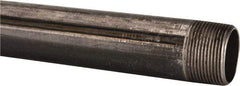 B&K Mueller - Schedule 40, 1-1/4" Diam x 60" Long Steel Black Pipe Nipple - Threaded - USA Tool & Supply