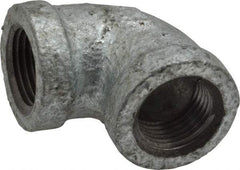 B&K Mueller - Class 150, 3/8" Galvanized Pipe 90° Elbow - Threaded, Malleable Iron - USA Tool & Supply