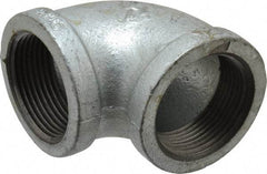 B&K Mueller - Class 150, 1-1/4" Galvanized Pipe 90° Elbow - Threaded, Malleable Iron - USA Tool & Supply