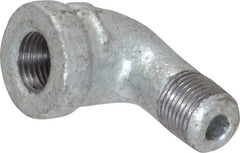 B&K Mueller - Class 150, 1/8" Galvanized Pipe 90° Street Elbow - Threaded, Malleable Iron - USA Tool & Supply