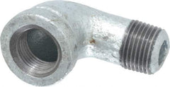 B&K Mueller - Class 150, 3/8" Galvanized Pipe 90° Street Elbow - Threaded, Malleable Iron - USA Tool & Supply