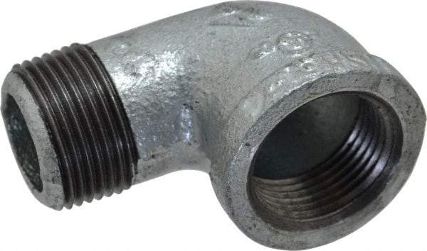 B&K Mueller - Class 150, 1" Galvanized Pipe 90° Street Elbow - Threaded, Malleable Iron - USA Tool & Supply