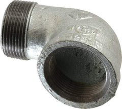 B&K Mueller - Class 150, 1-1/4" Galvanized Pipe 90° Street Elbow - Threaded, Malleable Iron - USA Tool & Supply