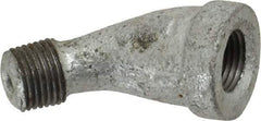 B&K Mueller - Class 150, 1/8" Galvanized Pipe 45° Street Elbow - Threaded, Malleable Iron - USA Tool & Supply