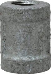 B&K Mueller - Class 150, 1/8" Galvanized Pipe Coupling (Right Hand) - Threaded, Malleable Iron - USA Tool & Supply