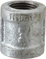 B&K Mueller - Class 150, 1/2" Galvanized Pipe Coupling (Right Hand) - Threaded, Malleable Iron - USA Tool & Supply