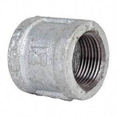 B&K Mueller - Class 150, 1" Galvanized Pipe Coupling (Right Hand) - Threaded, Malleable Iron - USA Tool & Supply