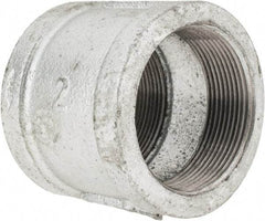 B&K Mueller - Class 150, 2" Galvanized Pipe Coupling (Right Hand) - Threaded, Malleable Iron - USA Tool & Supply