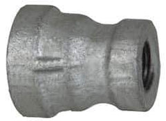 B&K Mueller - Class 150, 1/4 x 1/8" Galvanized Pipe Reducing Coupling - Threaded, Malleable Iron - USA Tool & Supply