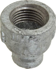 B&K Mueller - Class 150, 1/2 x 1/8" Galvanized Pipe Reducing Coupling - Threaded, Malleable Iron - USA Tool & Supply