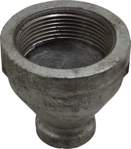 B&K Mueller - Class 150, 1-1/2 x 1/2" Galvanized Pipe Reducing Coupling - Threaded, Malleable Iron - USA Tool & Supply