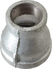 B&K Mueller - Class 150, 1-1/2 x 1" Galvanized Pipe Reducing Coupling - Threaded, Malleable Iron - USA Tool & Supply