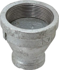 B&K Mueller - Class 150, 2 x 1" Galvanized Pipe Reducing Coupling - Threaded, Malleable Iron - USA Tool & Supply