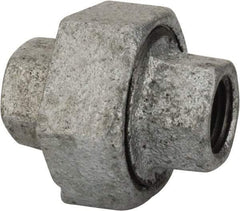 B&K Mueller - Class 150, 1/8" Galvanized Pipe Union - Threaded, Malleable Iron - USA Tool & Supply