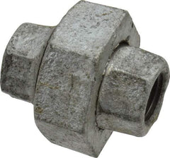 B&K Mueller - Class 150, 1/4" Galvanized Pipe Union - Threaded, Malleable Iron - USA Tool & Supply