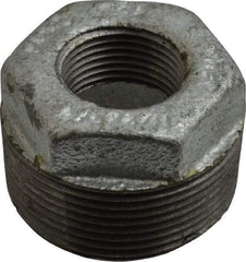 B&K Mueller - Class 150, 1-1/2 x 3/4" Galvanized Pipe Hex Bushing - Threaded, Malleable Iron - USA Tool & Supply