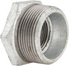 B&K Mueller - Class 150, 1-1/2 x 1" Galvanized Pipe Hex Bushing - Threaded, Malleable Iron - USA Tool & Supply