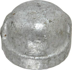B&K Mueller - Class 150, 1/2" Galvanized Pipe End Cap - Threaded, Malleable Iron - USA Tool & Supply