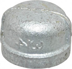 B&K Mueller - Class 150, 3/4" Galvanized Pipe End Cap - Threaded, Malleable Iron - USA Tool & Supply