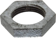 B&K Mueller - Class 150, 3/4" Galvanized Pipe Hex Locknut - Threaded, Malleable Iron - USA Tool & Supply
