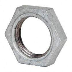 B&K Mueller - Class 150, 1" Galvanized Pipe Hex Locknut - Threaded, Malleable Iron - USA Tool & Supply