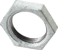 B&K Mueller - Class 150, 1-1/4" Galvanized Pipe Hex Locknut - Threaded, Malleable Iron - USA Tool & Supply