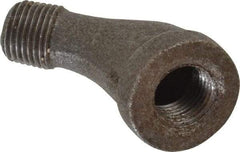 B&K Mueller - Size 1/8", Class 150, Malleable Iron Black Pipe 45° Street Elbow - 150 psi, Threaded End Connection - USA Tool & Supply