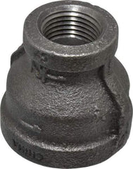 B&K Mueller - Size 1 x 1/2", Class 150, Malleable Iron Black Pipe Reducing Coupling - 150 psi, Threaded End Connection - USA Tool & Supply