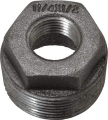 B&K Mueller - Size 1-1/4 x 1/2", Class 150, Malleable Iron Black Pipe Hex Bushing - 150 psi, Threaded End Connection - USA Tool & Supply