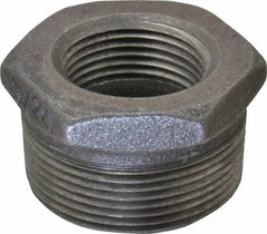 B&K Mueller - Size 1-1/2 x 1", Class 150, Malleable Iron Black Pipe Hex Bushing - 150 psi, Threaded End Connection - USA Tool & Supply