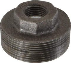 B&K Mueller - Size 2 x 1/2", Class 150, Malleable Iron Black Pipe Hex Bushing - 150 psi, Threaded End Connection - USA Tool & Supply
