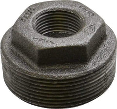 B&K Mueller - Size 2 x 3/4", Class 150, Malleable Iron Black Pipe Hex Bushing - 150 psi, Threaded End Connection - USA Tool & Supply