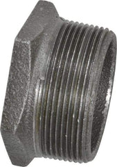 B&K Mueller - Size 2 x 1-1/4", Class 150, Malleable Iron Black Pipe Hex Bushing - 150 psi, Threaded End Connection - USA Tool & Supply