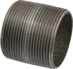 B&K Mueller - Schedule 40, 2-1/2 x 2-1/2" Galvanized Pipe Nipple - Threaded Steel - USA Tool & Supply