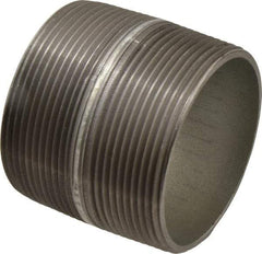 B&K Mueller - Schedule 40, 3 x 3" Galvanized Pipe Nipple - Threaded Steel - USA Tool & Supply