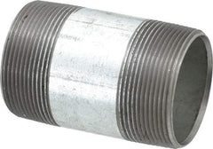 B&K Mueller - Schedule 40, 2 x 3-1/2" Galvanized Pipe Nipple - Threaded Steel - USA Tool & Supply