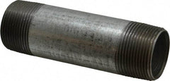 B&K Mueller - Schedule 40, 1-1/4 x 5" Galvanized Pipe Nipple - Threaded Steel - USA Tool & Supply