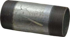 B&K Mueller - Schedule 40, 2 x 5" Galvanized Pipe Nipple - Threaded Steel - USA Tool & Supply