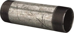 B&K Mueller - Schedule 40, 2 x 7" Galvanized Pipe Nipple - Threaded Steel - USA Tool & Supply