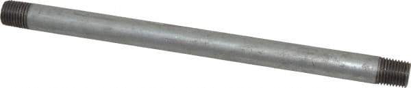 B&K Mueller - Schedule 40, 1/4 x 8" Galvanized Pipe Nipple - Threaded Steel - USA Tool & Supply