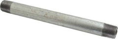 B&K Mueller - Schedule 40, 1/2 x 8" Galvanized Pipe Nipple - Threaded Steel - USA Tool & Supply