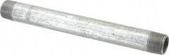 B&K Mueller - Schedule 40, 3/4 x 9" Galvanized Pipe Nipple - Threaded Steel - USA Tool & Supply