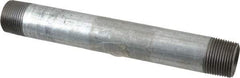 B&K Mueller - Schedule 40, 1 x 9" Galvanized Pipe Nipple - Threaded Steel - USA Tool & Supply