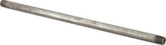 B&K Mueller - Schedule 40, 1/8 x 10" Galvanized Pipe Nipple - Threaded Steel - USA Tool & Supply