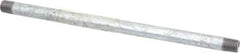 B&K Mueller - Schedule 40, 1/4 x 10" Galvanized Pipe Nipple - Threaded Steel - USA Tool & Supply