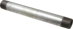 B&K Mueller - Schedule 40, 1 x 10" Galvanized Pipe Nipple - Threaded Steel - USA Tool & Supply