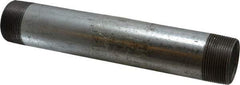 B&K Mueller - Schedule 40, 1-1/2 x 10" Galvanized Pipe Nipple - Threaded Steel - USA Tool & Supply